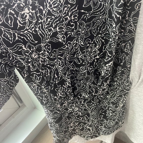 Zara's floral black and white kimono with elastic waist size L - Picture 4 of 6